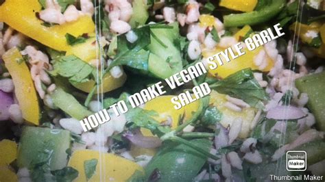 Sl Healthy Food 🥘 How To Make Vegan Still Barley Salad 🥗 Chef Palitha