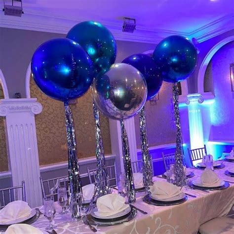 Orbz Balloon Table Centerpieces In 2024 Balloon Centerpieces Balloon Table Centerpieces