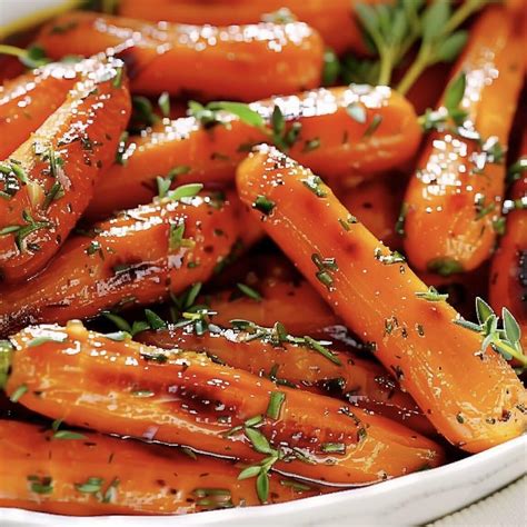 Honey Garlic Butter Roasted Carrots Nine Recipes