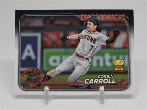 Corbin Carroll Rookie Cup 156 2024 Topps Series 1 Diamondbacks