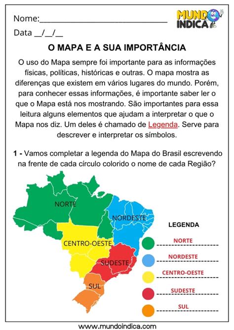 20 Atividades de Geografia para 3 ano Ensino Fundamental com Respostas