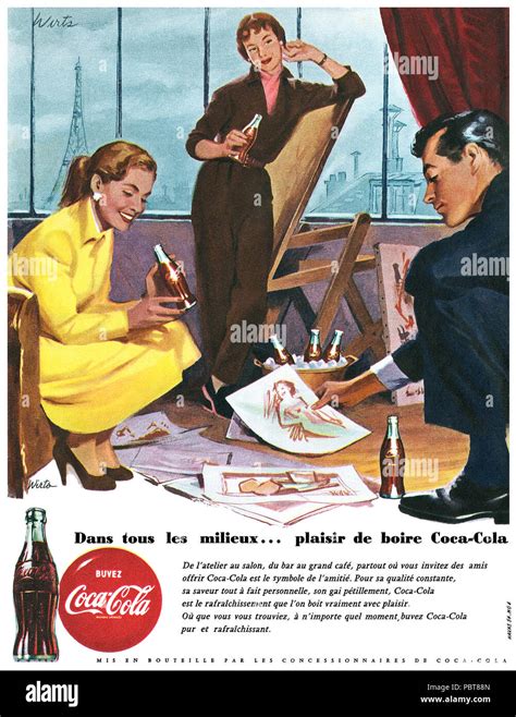 Coca Cola Advertisement 1950s Immagini E Fotografie Stock Ad Alta