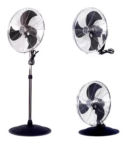 Ventilador En Brisa Po Cromo Con Aspas De Aluminio De