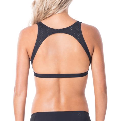 Rip Curl Mirage Ultimate Crop Bikini Top In Black