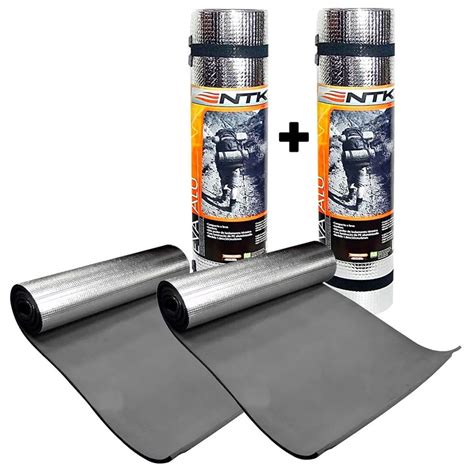 Kit Casal 2 Colchonete Aluminizado Isolante Térmico em Eva Ultraleve