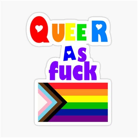 Lgbtqia Queer As Fuck Sticker For Sale By Wakatori Redbubble