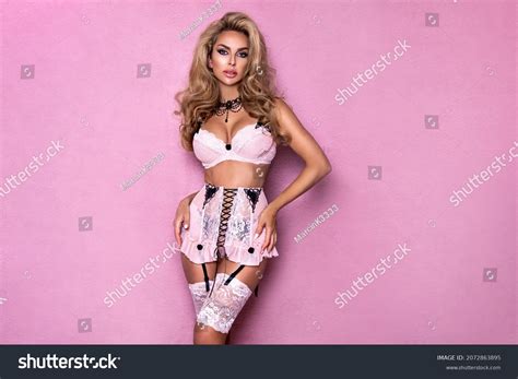 Lingerie Fashion Beautiful Sexy Blonde Woman Stock Photo 2072863895 Shutterstock