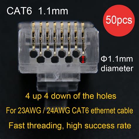 Xintylink Rj45 Cat6 Connector Cat5e Cat5 Sftp Ftp Stp Ethernet Cable Plug Ends Rg45 Network Rj