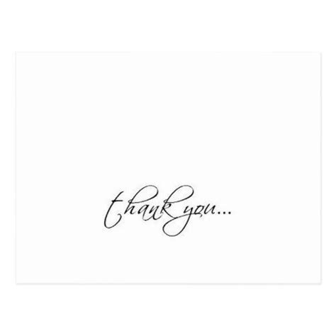 Elegant Thank You Postcard Horizontal Thank You