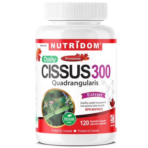 Nutridom Cissus Quadrangularis 300 2 5 Ketosteroids 120Vcaps