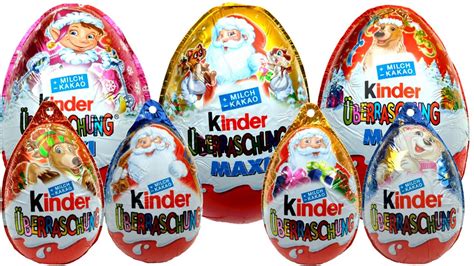 Christmas Big Kinder Surprise Eggs Unboxing Toys Huevos Kinder Sorpresa