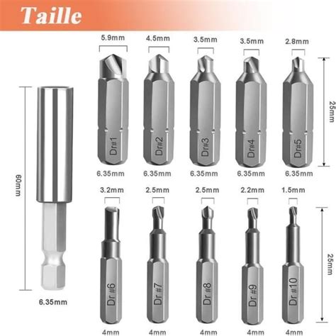 22Pcs Endommagé Vis Extracteurs De Vis Cassé Extracteur De Vis Hss Avec