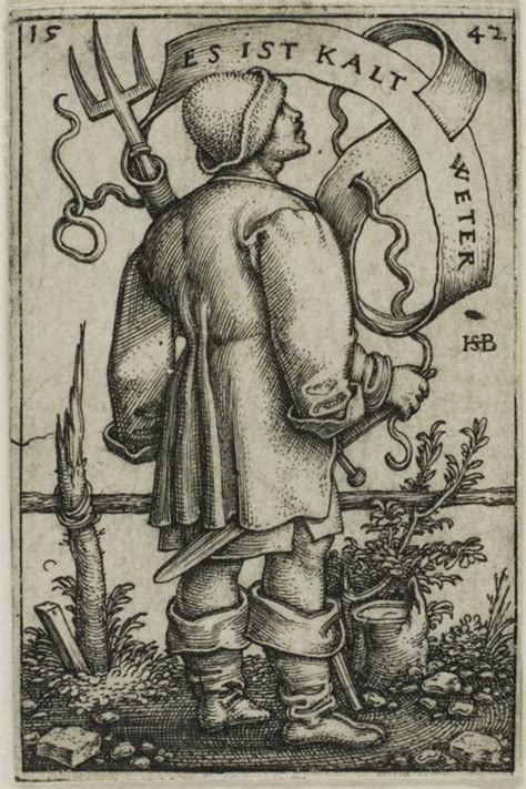 Artist Beham Hans Sebald Title Peasant Date 1542 Art National