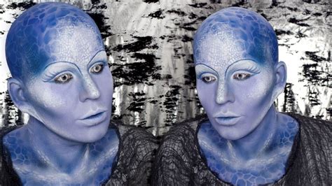 Alien Priestess From Farscape Zotoh Zhaan Makeup Tutorial By