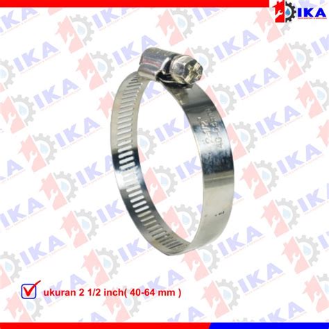 Jual Klem Selang Hose Clamp 2 1per2 Inch Made In Taiwan Murah Bagus Di