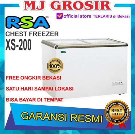 Jual Rsa Xs 200 Chest Freezer Box Sliding 200 L Lemari Pembeku By Gea