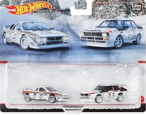 駿河屋 1 64 Hot Wheels プレミアム 2パック ランチア ラリー 037 84 アウディ スポーツ クワトロ HCY73 ホットウィールhotwheels