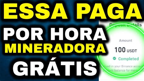 Nova Mineradora De D Lar Paga At Por Hora Gr Tis Sem Investir