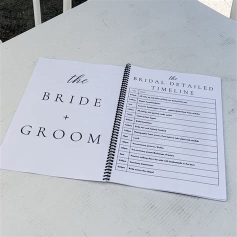 Day Of Wedding Binder Template 50 Pages Fully Customizable In Canva