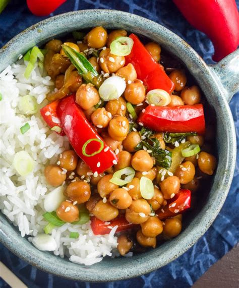 Kung Pao Chickpeas Vegan Chickpea Stir Fry Recipe