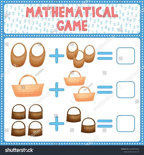 Mathematical Count Game Kids Can You Stock Vector (Royalty Free