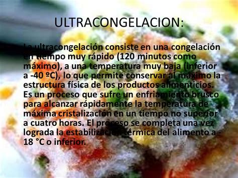 Congelacion Refrigeracion Y Ultracongelacion Ppt Descargar