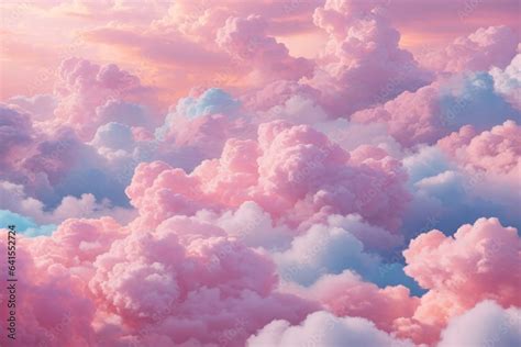 Pastel Clouds Background, Pastel Cloud Background, Dreamy Clouds ...