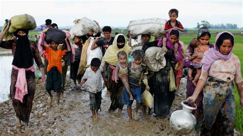 Un Nearly 60 000 Rohingya Refugees Flee Myanmar Violence