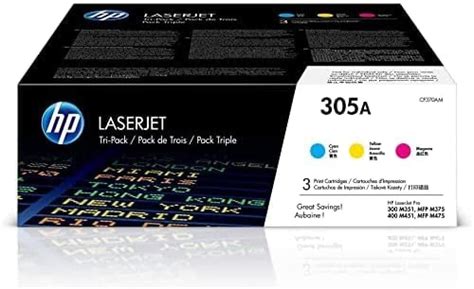 Hp 305a Cyan Magenta Yellow Toner Cartridges 3 Pack Works With Hp Laserjet Pro