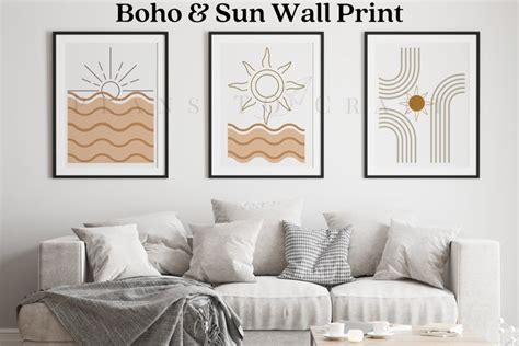 Boho Stripe Wall Art, Wall Print, Wall Decor