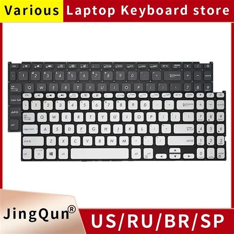 New Spanish Russian Laptop Keyboard For Asus Vivobook F512J F512JA