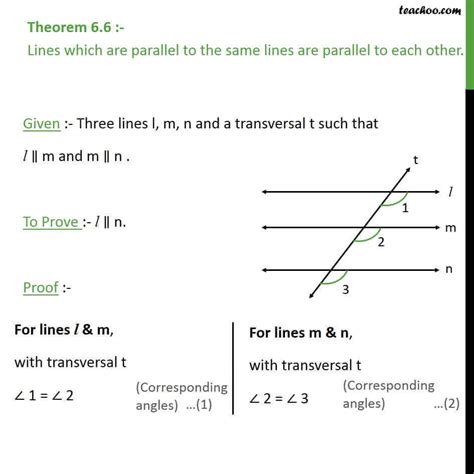 Parallel Lines Theorem Examples