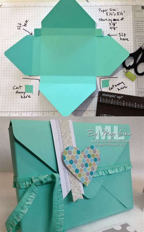 Envelope Punch Board Card Box Tutorial Lovenstamps