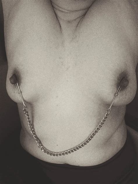 Nipple Tweezers Clips In Black And White Nude Pics Xhamster