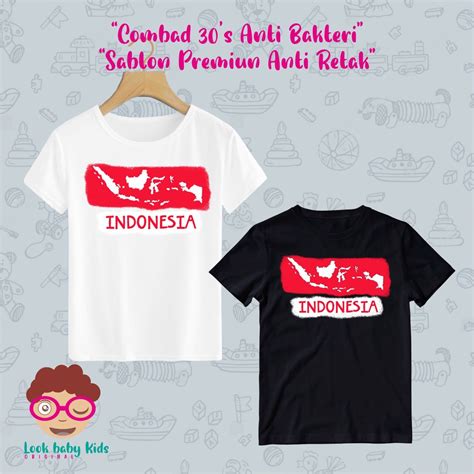 Jual Kaos Peta Indonesia Anak Dan Dewasa Shopee Indonesia