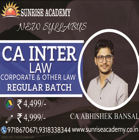 CA Inter Corporate And Other Law Video Lecture Study Material By CA