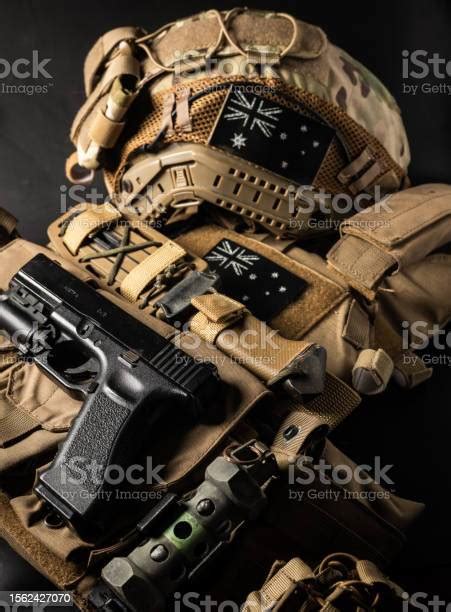 Sas Special Forces Military Gear With Australian Flag Patch Stock Photo ...