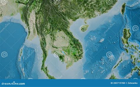 Vietnam Area Satellite Map Stock Illustration Illustration Of Globe