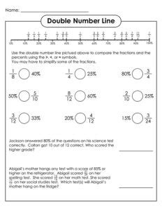 15+ Free Double Number Line Worksheets PDF » Template Republic