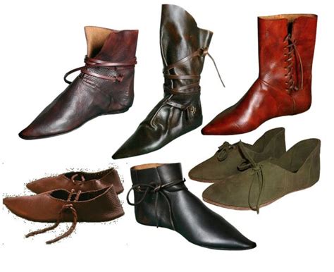 Mens Medieval Footwear Medieval Boots Medieval Shoes Historical Shoes