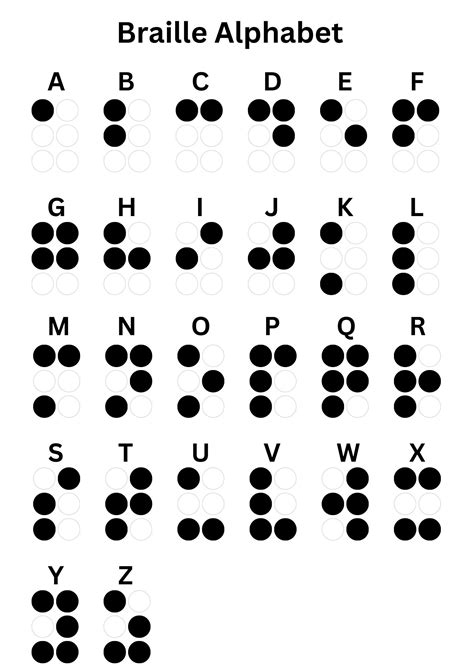 Braille Ueb Basic Pack Black On White Etsy