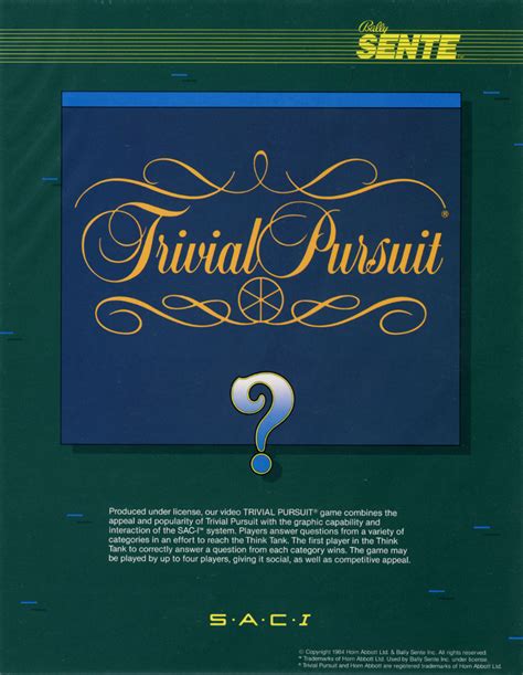 Trivial Pursuit — StrategyWiki | Strategy guide and game reference wiki