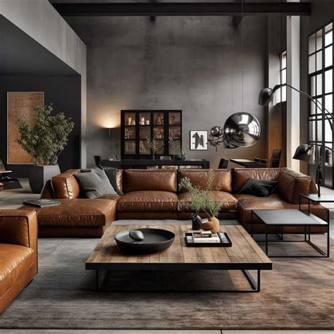 Pin By Pelinzubari On Design In Modern Industrial Living Room