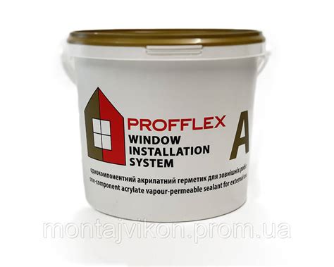 Герметик PROFFLEX компонент А для наружных монтажных швов ведро 7 кг ...