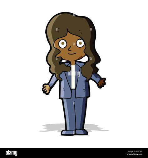 Cartoon Friendly Business Woman Stock Vector Image And Art Alamy