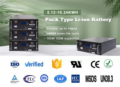 48v 200ah Rack Mounted Lithium Ion Battery For Solar System Eitai