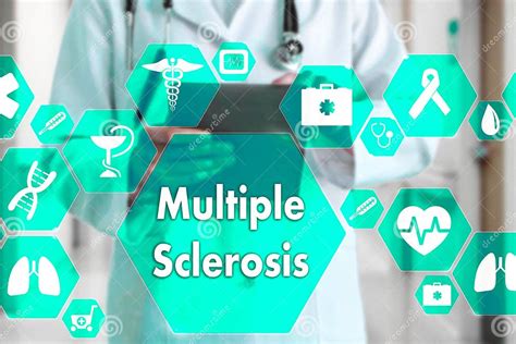 Medical Doctor And Multiple Sclerosis Neurological Disorder Words In