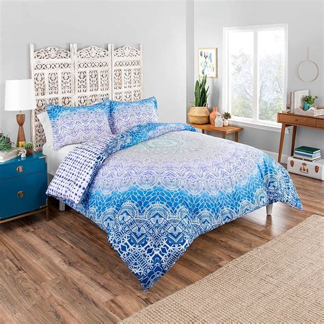 Boho Boutique Sundial Comforter Set Twin Extra Long Blue Find Out