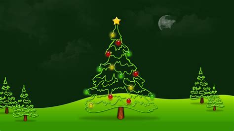 Christmas Cartoon Tree Wallpapers - Wallpaper Cave