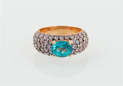 Apatit Brillant Saphir Ring Erlesener Schmuck Erzielter